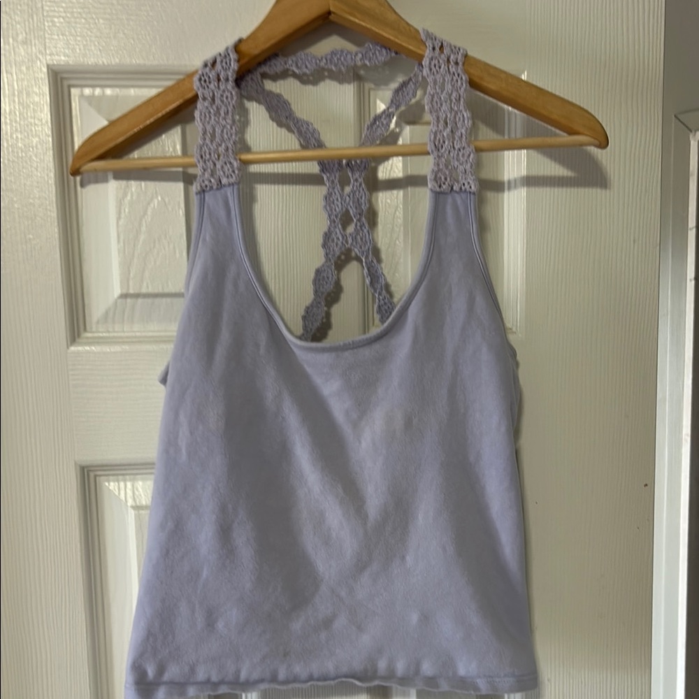 Lavender Lace Strap Women's Top